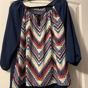 Chevron Patterned Women's Top